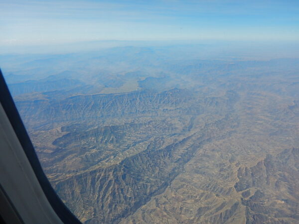 エチオピア航空　上空からの眺め